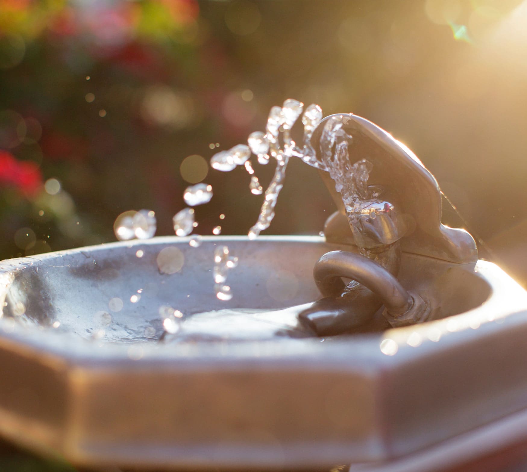 water fountain spraying water on a sunny day water fountain spraying water on a sunny day