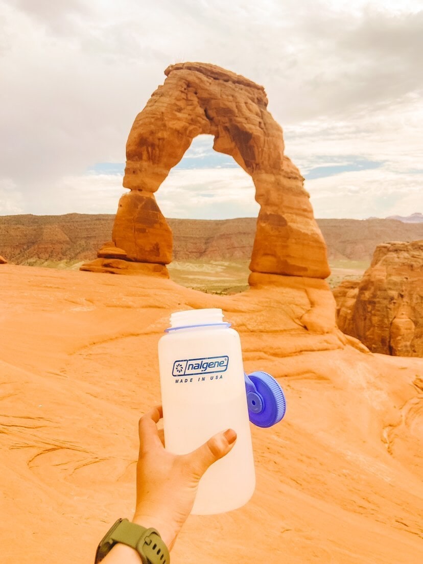 32oz Ultralite Nalgene bottle at Arches National Park