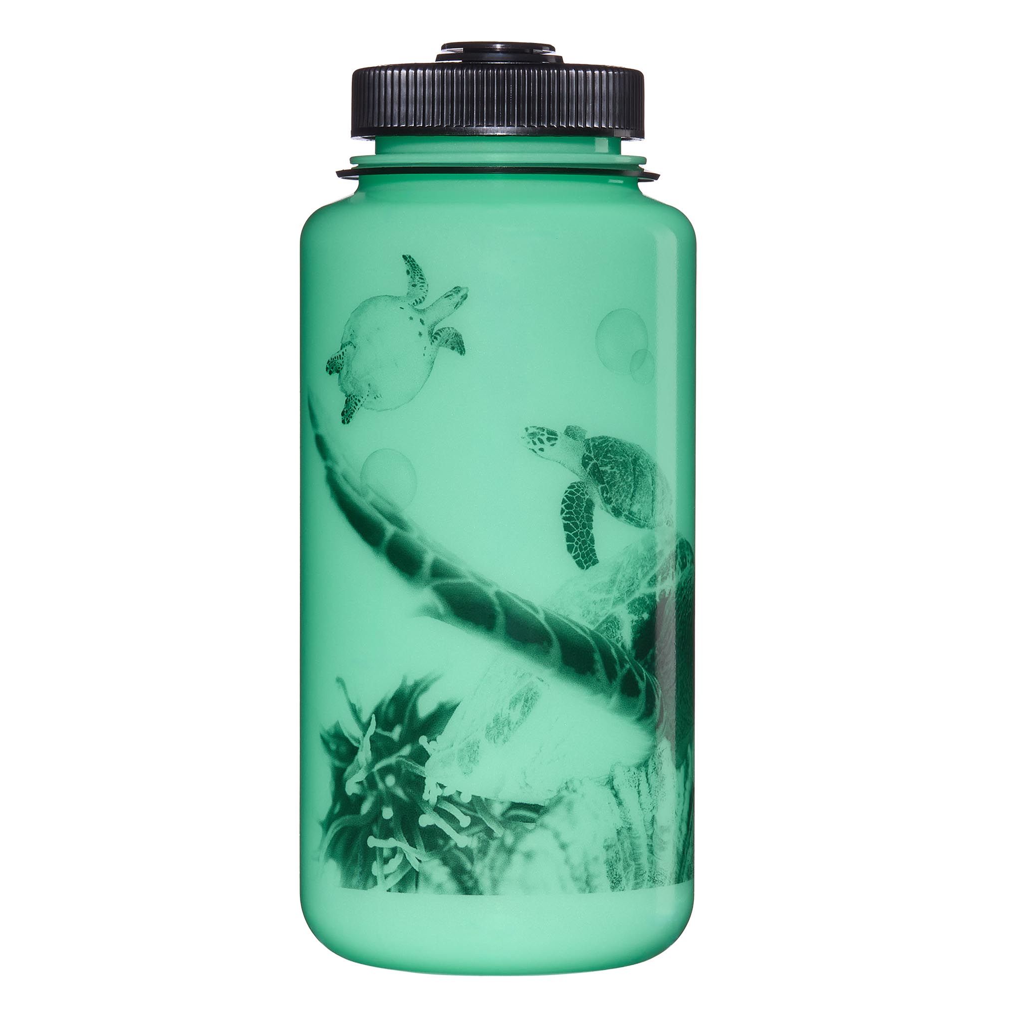32oz WM Glow_Black Turtles_Front